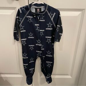 Dallas cowboys nfl onesie footie pajamas baby